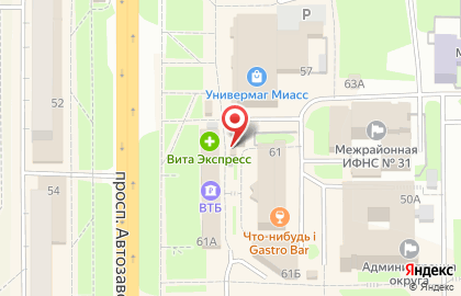 Вкусное место на проспекте Автозаводцев на карте
