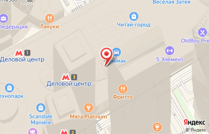 Международная сеть ресторанов быстрого питания Ташир пицца на Пресненской набережной на карте