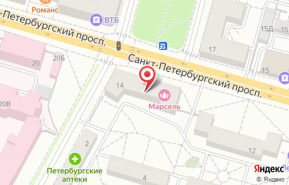 Центр натяжных потолков в Петергофе на карте