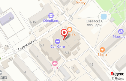 Сенеж на карте