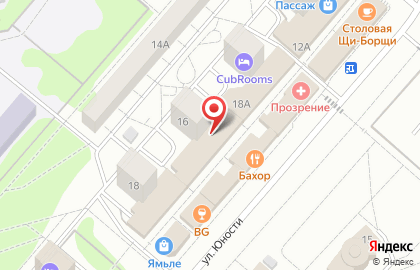 Магазин печатной продукции на улице Юности на карте