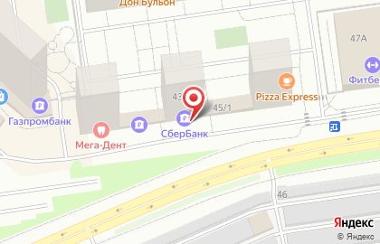 СберБанк в Центральном административном округе на карте
