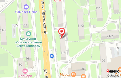 Торгово-сервисный центр на улице Валентины Терешковой на карте
