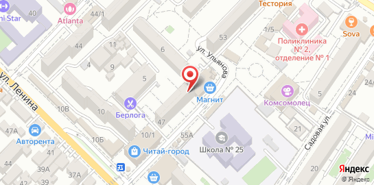 Юридический центр Сочи-Легал на улице Ульянова на карте