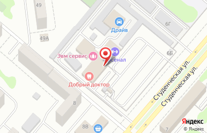 Учебный центр Промстройгаз на Студенческой улице на карте