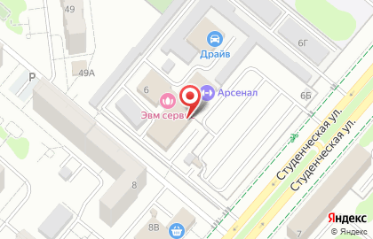 Фирма по установке, продаже и сервисному обслуживанию тахографов и спутниковой навигации Автоэлектроника-Челны на Студенческой улице на карте