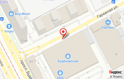 Магазин автозапчастей km-h на проспекте Будённого на карте