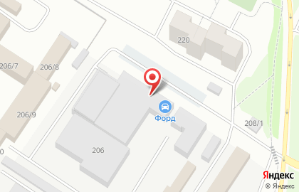 Автостоянка в Тюмени на карте