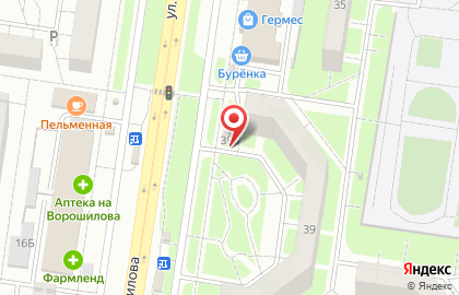 Магазин BEERжа на улице Ворошилова на карте