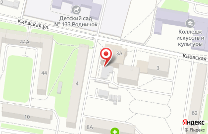 Среднерусский банк Сбербанка России на Киевской улице на карте