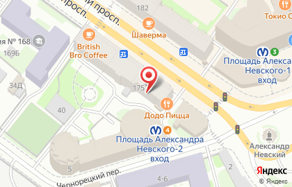 Парикмахерская Северный союз на площади Александра Невского I на карте