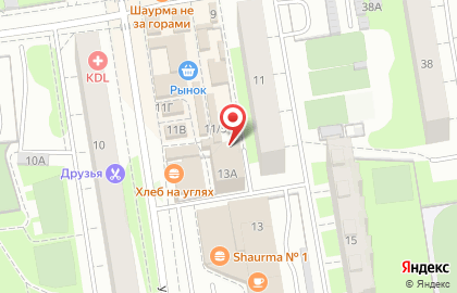 Киоск по продаже колбасных изделий в Дзержинском районе на карте
