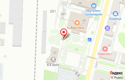 Магазин продуктов питания Атом на карте