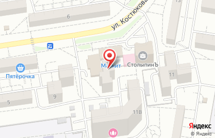 ЗАО Банкомат, Банк ВТБ 24 на улице Костюкова на карте