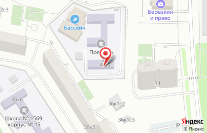 Шахматная школа Олимп в Северном Орехово-Борисово на карте