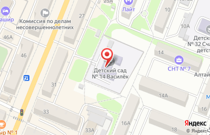 Детский сад Василек №14 на карте