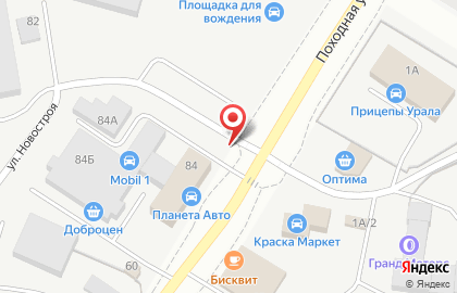 Киоск по продаже фастфудной продукции в Чкаловском районе на карте