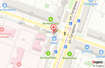 Молочный магазин в Ленинском районе на карте