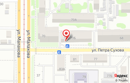 Стоматологическая клиника Доктор Смайл на улице Петра Сухова на карте