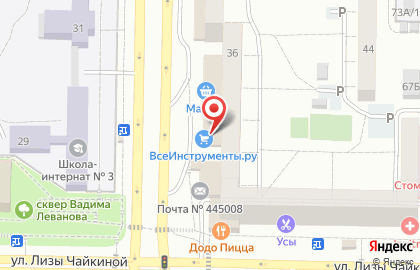 Торговый дом Центральный в Комсомольском районе на карте