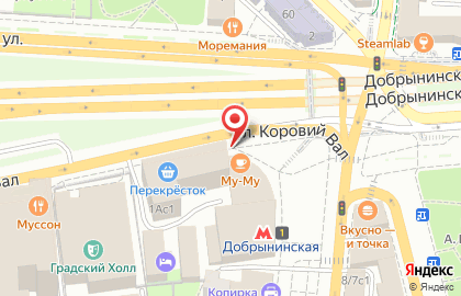 Салон сотовой связи МегаФон на улице Коровий Вал на карте