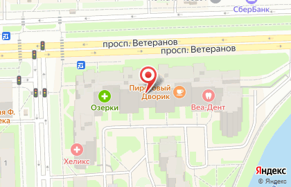 Магазин спецодежды и обуви Восток-Сервис на проспекте Ветеранов на карте