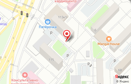 Продовольственный магазин на улице Мельникайте на карте