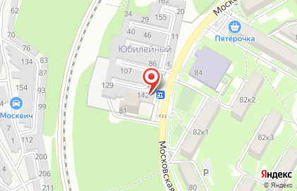 Шиномонтажная мастерская на Московской улице на карте