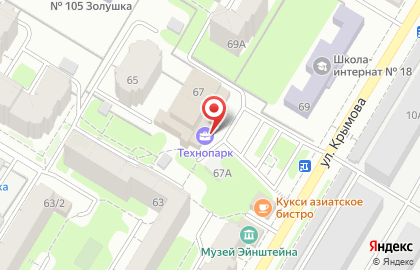 Агентство недвижимости Этажи на улице Крымова на карте