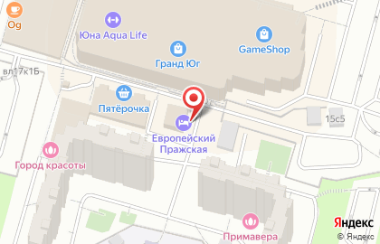 Хостел Европейский на карте