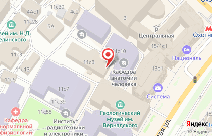 Московская городская избирательная комиссия на карте