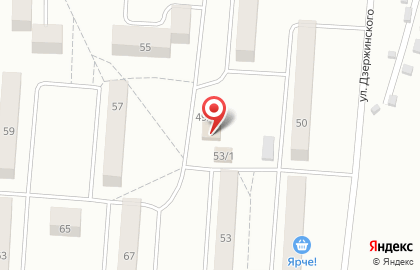 Продуктовый магазин Анюта на улице Дзержинского в Калтане на карте