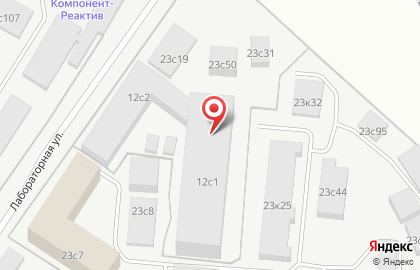 Компонент Реактив на карте