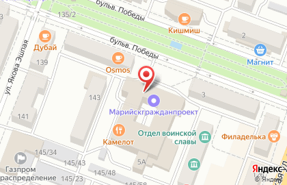 ОАО Марийскгражданпроект-Базовый территориальный проектный институт на карте