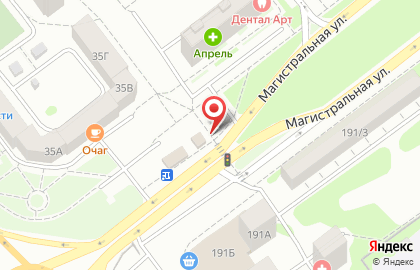 Магазин Знаменское мясо и молоко на Магистралиной улице на карте