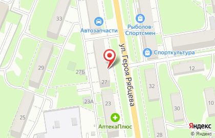 Магия на улице Героя Рябцева на карте