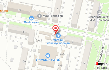 Табачная лавка на улице Богдановича на карте