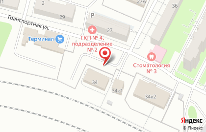 Киоск по продаже яиц на Транспортной улице на карте