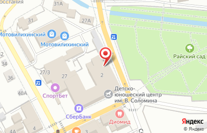 Мужество на улице 1905 Года на карте