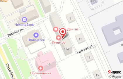 Медицинская компания Invitro на Октябрьской улице на карте