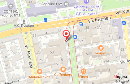 Компания по изготовлению печатей и штампов во Владикавказе на карте