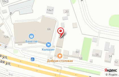 Кафе Добрая столовая на Залесной улице на карте