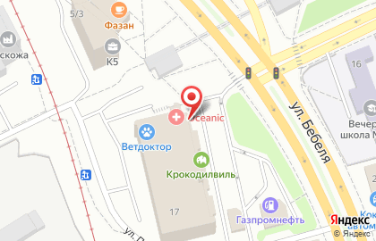 Магазин автозапчастей Автодрайв в Верх-Исетском районе на карте