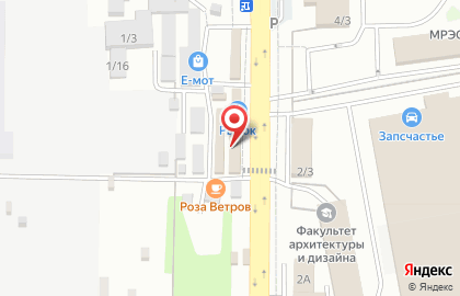 Магазин автозапчастей на Лизы Чайкиной, 1/1 на карте