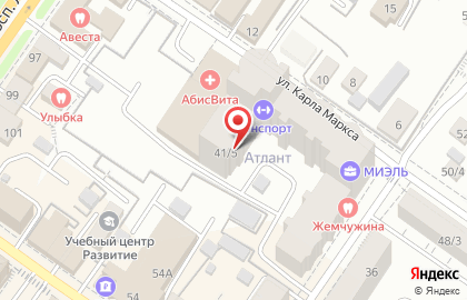 Подмосковье ск ЗАО в Подольске на карте