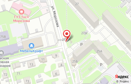 Киоск по продаже хлебобулочных изделий на Новомосковской улице на карте