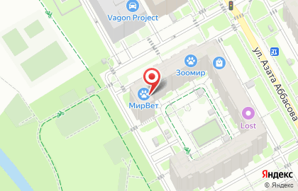 Ветеринарная клиника ДокторВет в Советском районе на карте