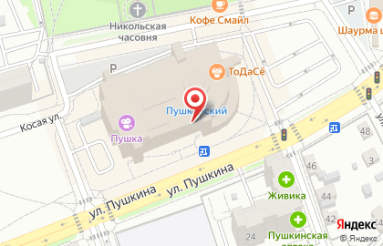Магазин мебели Комфорт-Мебель на улице Пушкина на карте