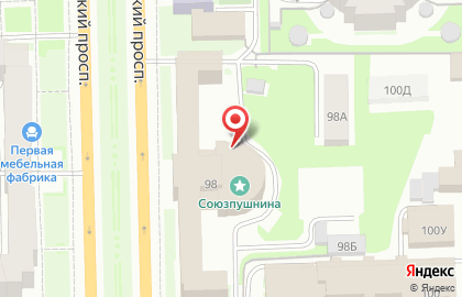 Вектор на Московском проспекте на карте