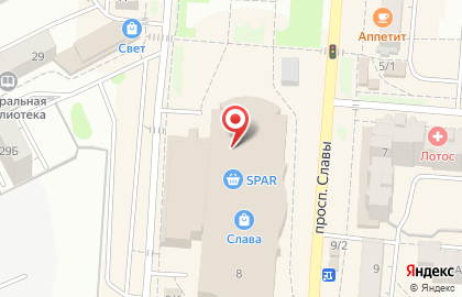 Челябинский филиал Банкомат, Альфа-Банк на проспекте Славы на карте